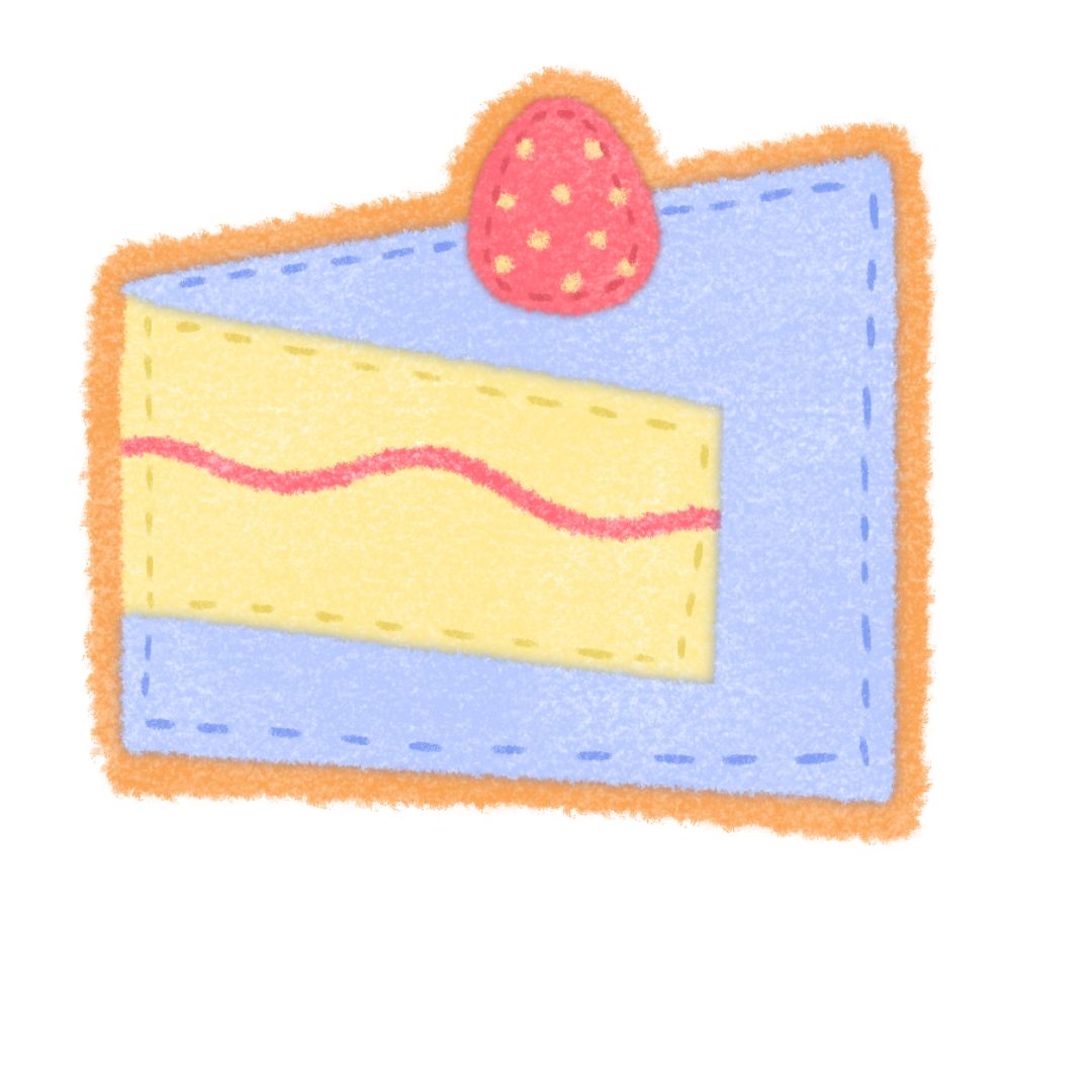 a wool felted cake